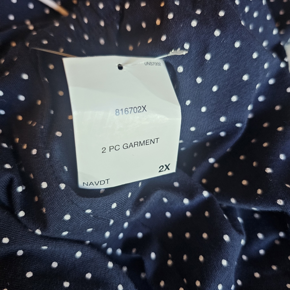 Ralph Lauren Navy and White Polka Dot Pajama Set - Picture 7 of 7